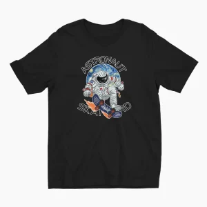 astronaut-rides-on-skateboard-tshirt