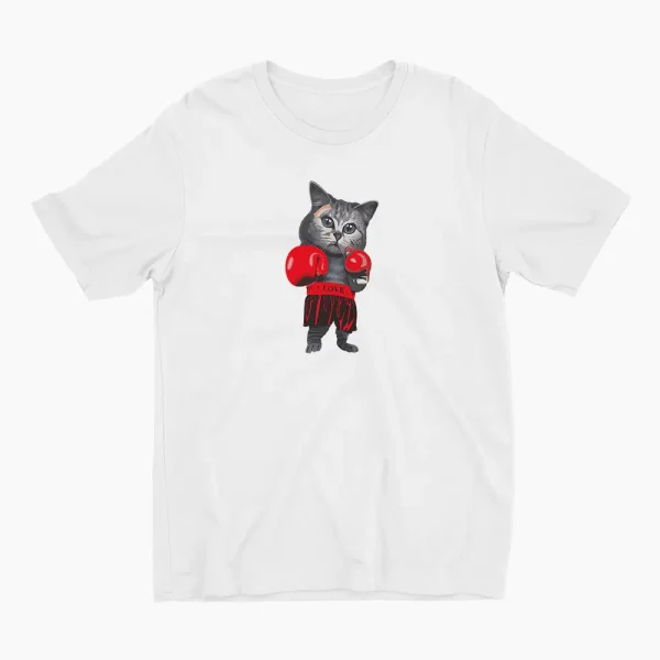 boxing-cat-with-love-belt-tshirt