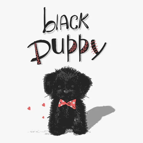 cute-black-puppy-heat-transfer