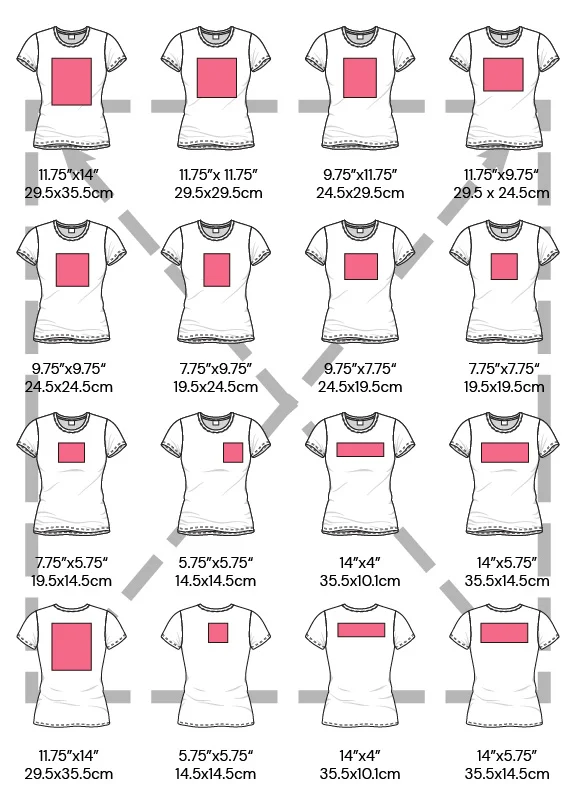 sizing and placement for back of shirt  Design placement on back of shirt,  Jersey design, Jersey