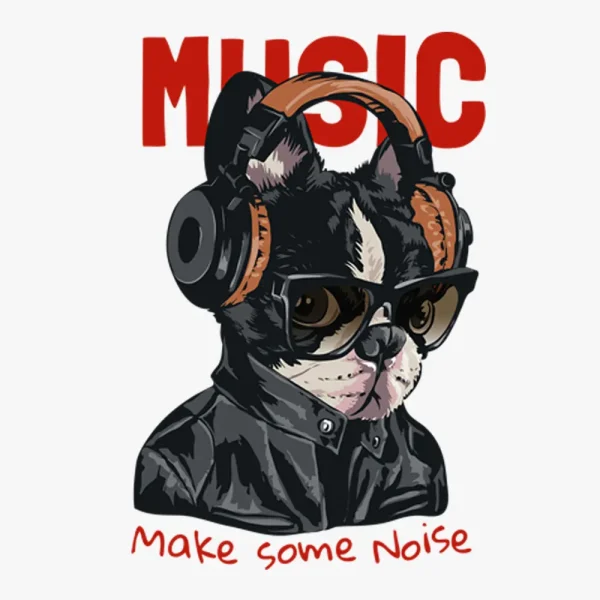 dog-listen-to-music-heat-transfer