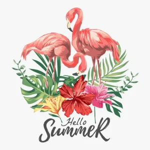 flamingo-hello-summer-heat-transfer