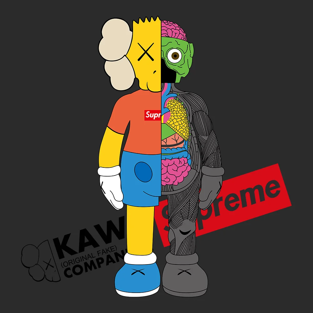 KAWS X Supreme Heat Transfer(Style 1)