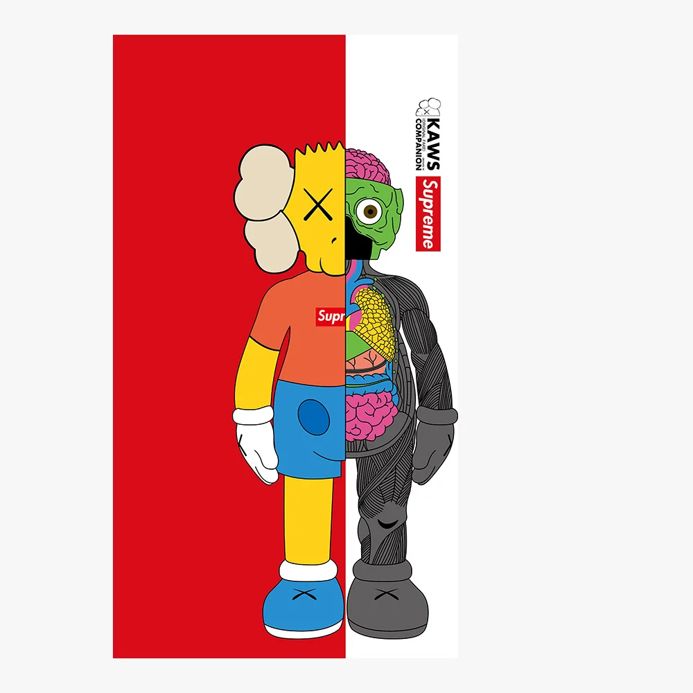 KAWS X Supreme Heat Transfer Style 3