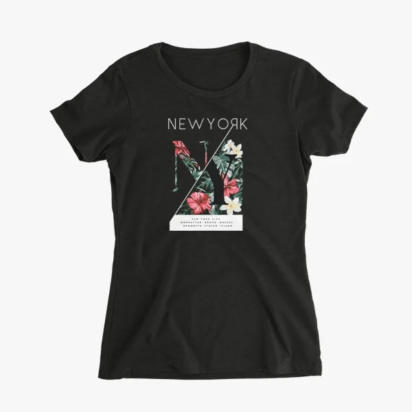 new-york-flower-darkbackground-tshirt