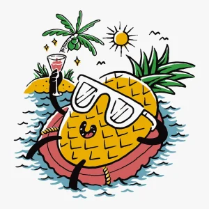 pineapple-relaxing-heat-transfer