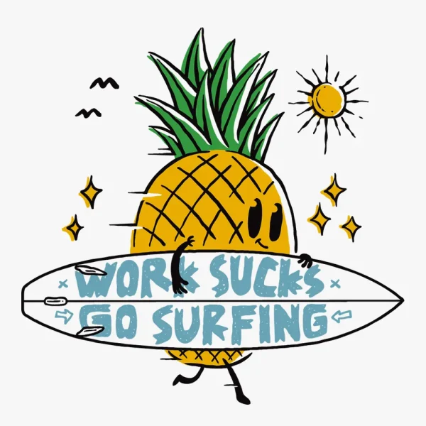 pineapple-go-surfing-heat-transfer